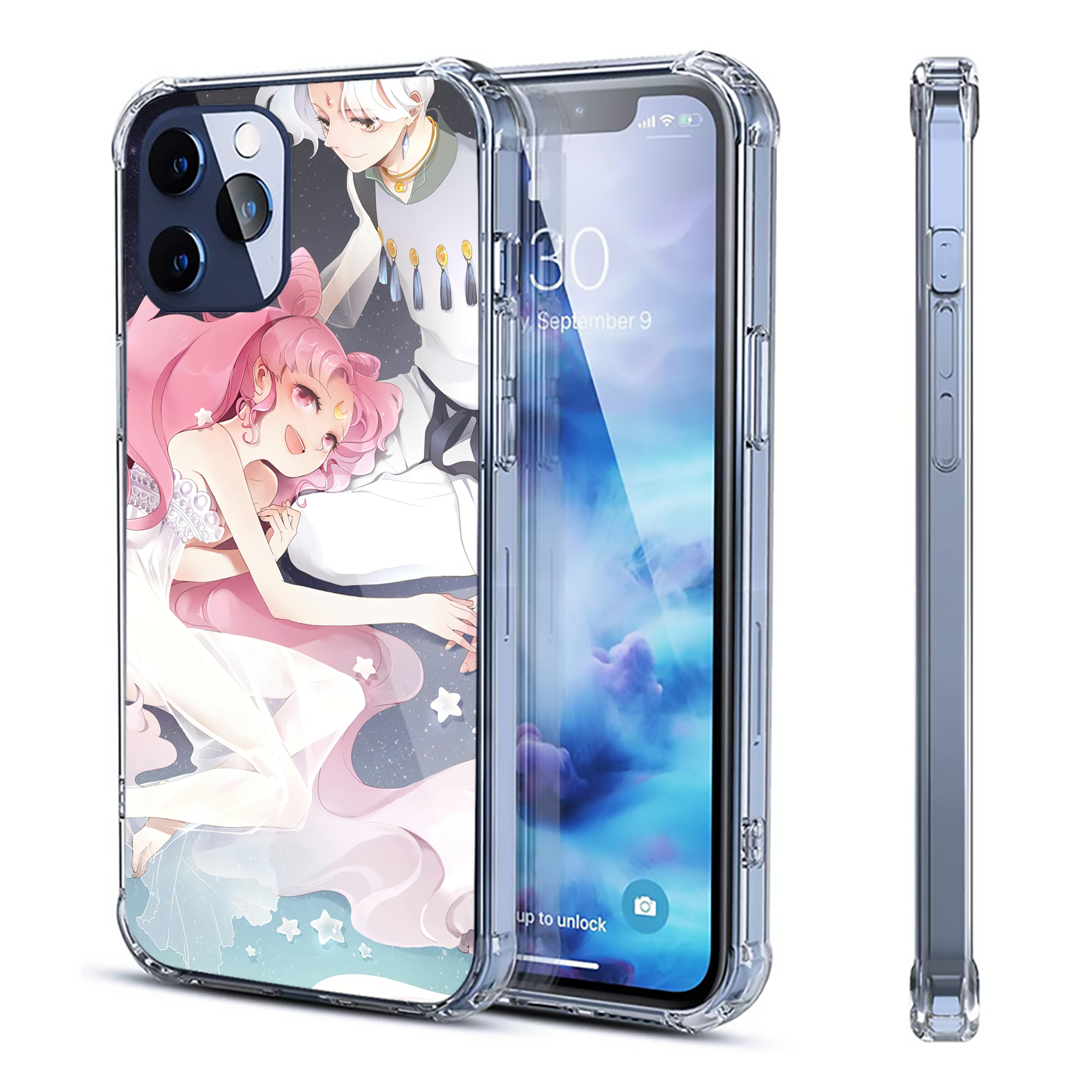 （画像用） 美少女戦士セーラームーン Sailor Moon 【iPhone 12シリーズ対応】透明スマホケース（クリアソフトケース）